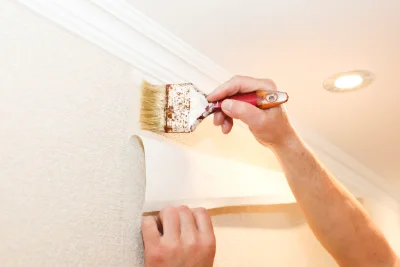 Pose de papier peint à Sochaux — revêtements muraux et toiles de verre